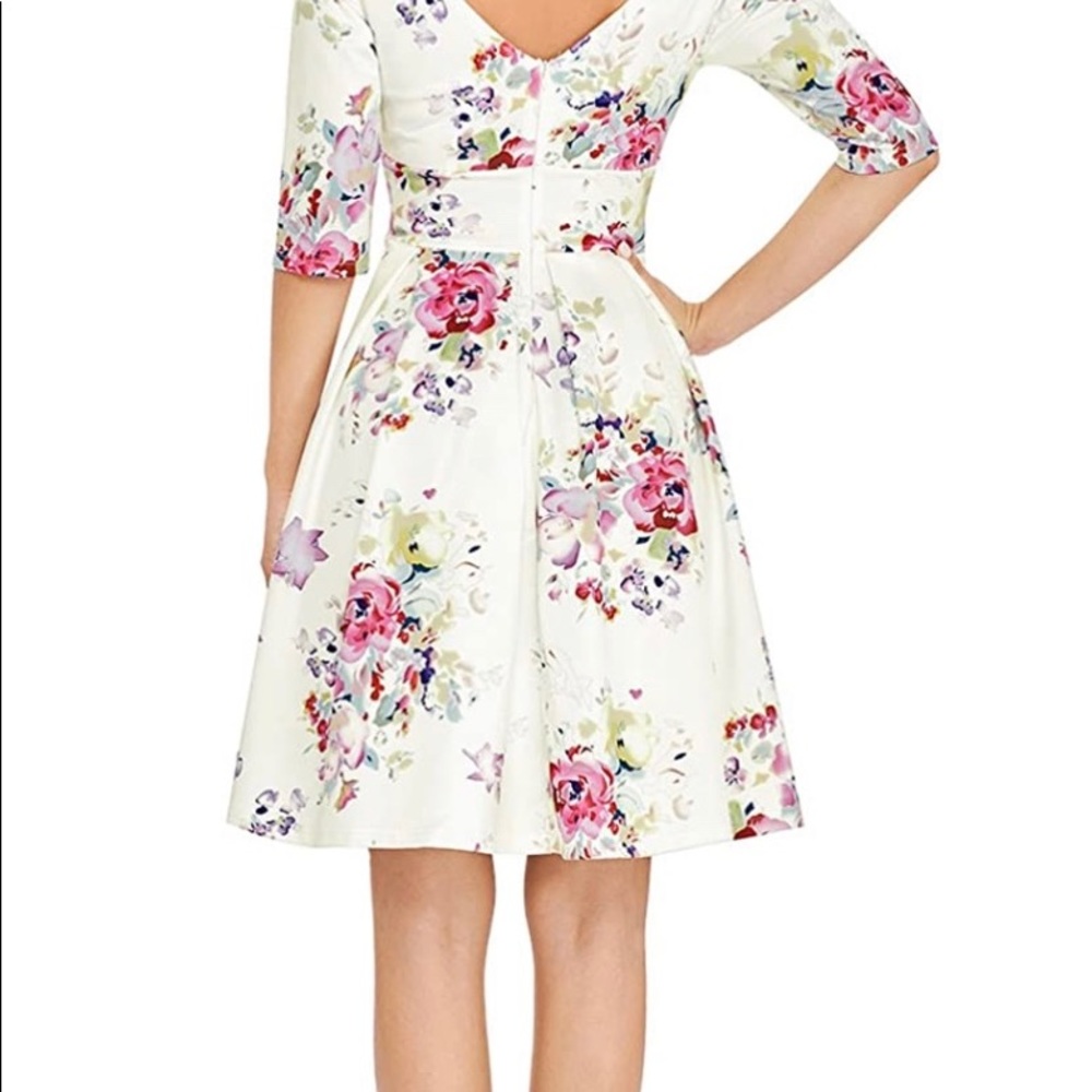 NWOT! White floral dress - Picture 4 of 6